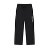 Black wide-leg sweatpants with a white vertical 'REVIVAL' text print on the left leg, featuring an elastic drawstring waistband, shown against a plain white background.
