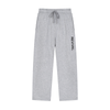 Light gray heather sweatpants with a drawstring waist and vertical black 'REVIVAL' text on the left leg, shown flat against a white background.