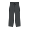 Dark gray jogger pants with an elastic drawstring waist and a vertical white 'REVIVAL' logo printed on the left leg, shown against a plain white background.