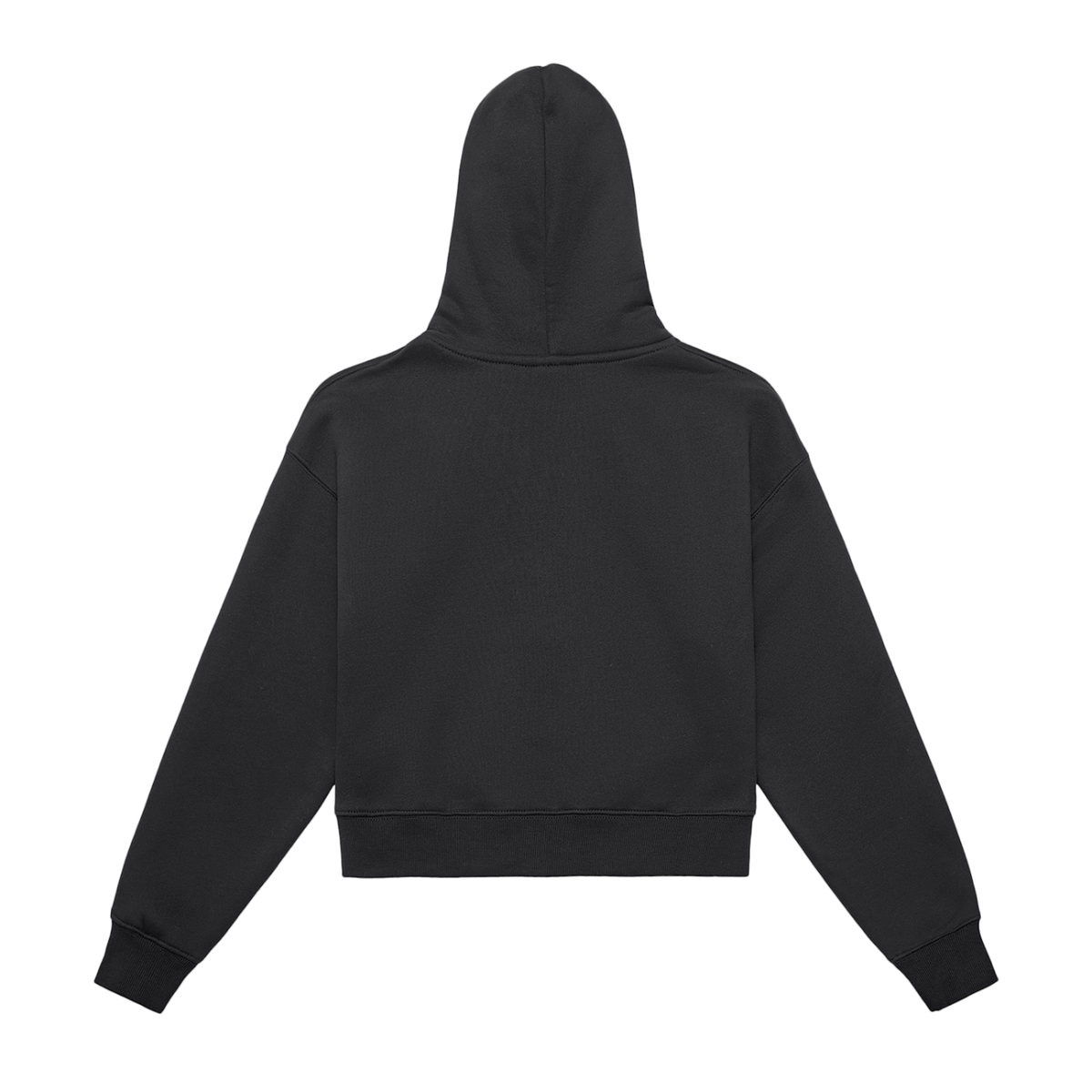 Fleeced Zip-Up Cropped Hoodie Revival logo