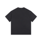 Black t-shirt on a white background