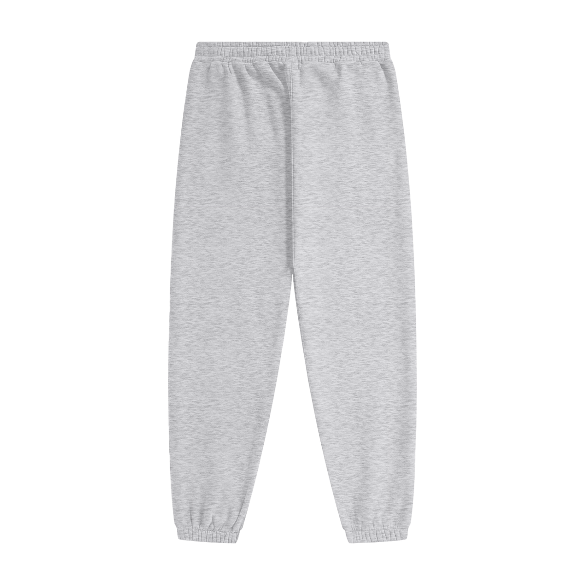 Back side of gray joggers