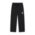 Black pants with a logo on a white background