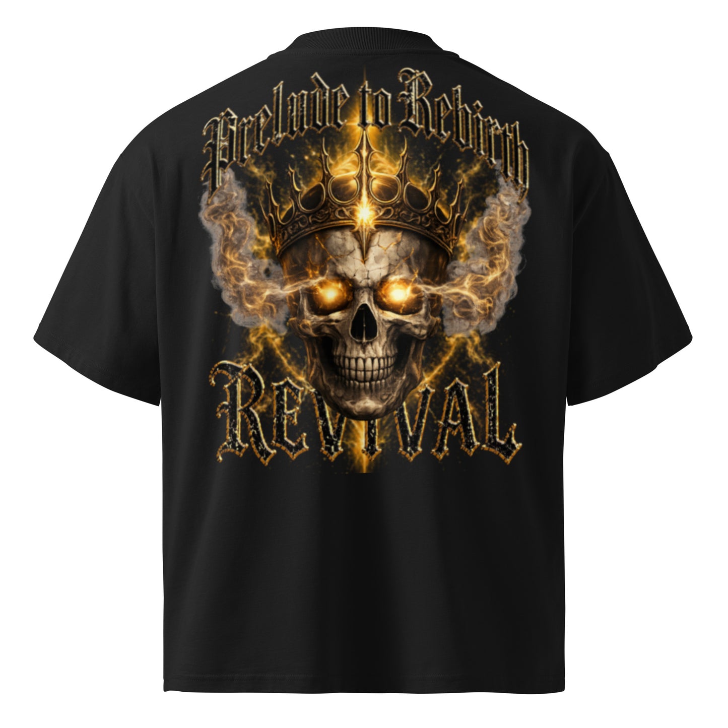 Skull crown t-shirt on white background