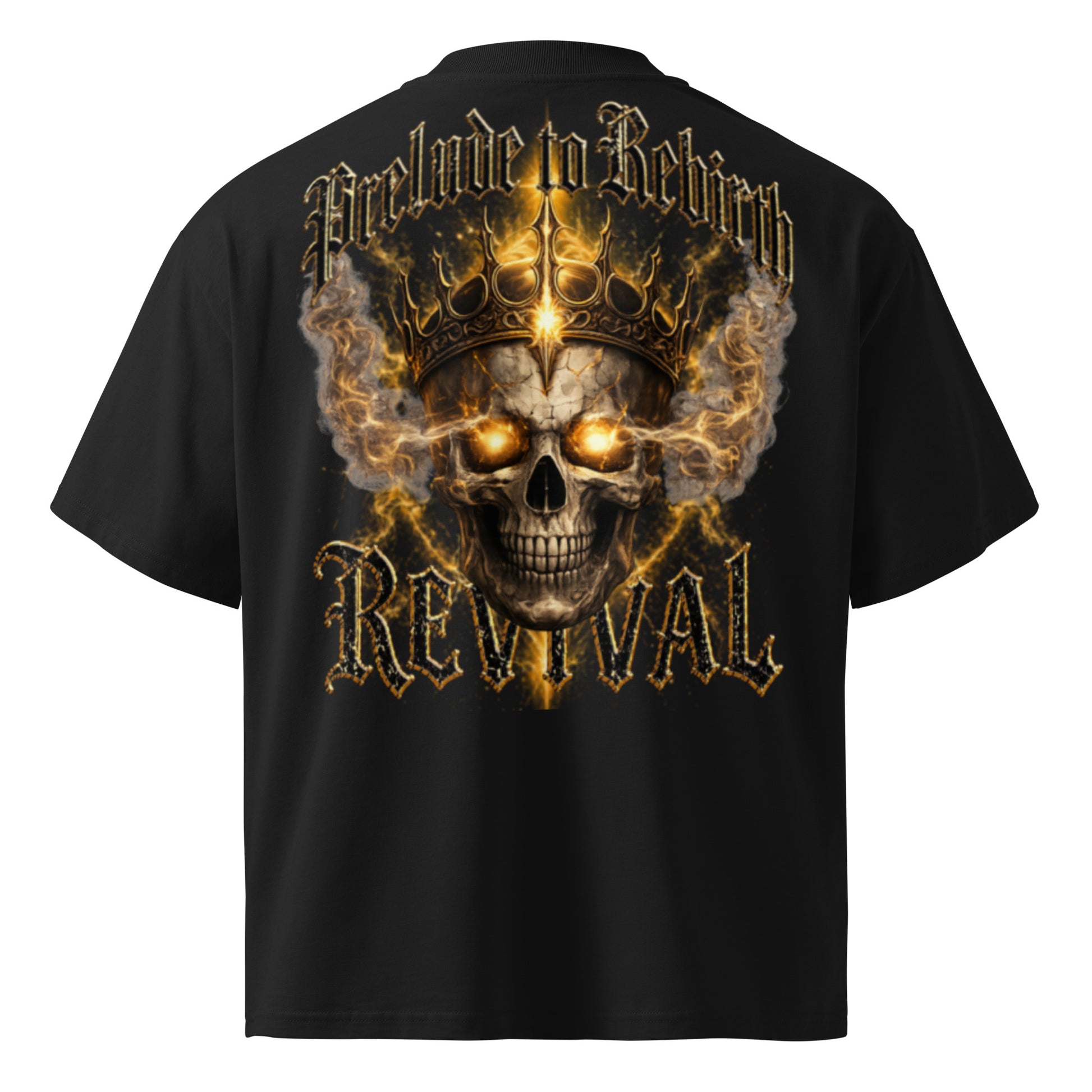 Skull crown t-shirt on white background