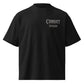Combat Throne oversized black graphic tee front logo