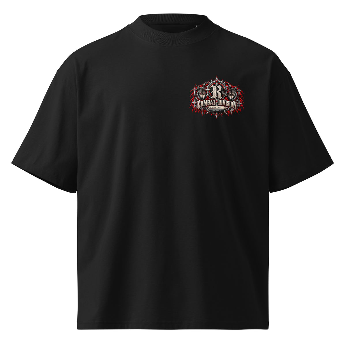 Combat Reckoning oversized black graphic tee