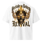 Skull crown t-shirt on white background