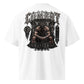 Combat Throne oversized black graphic tee featuring seated fighter artwork from REVIVAL MFTR Combat Division Chapter II