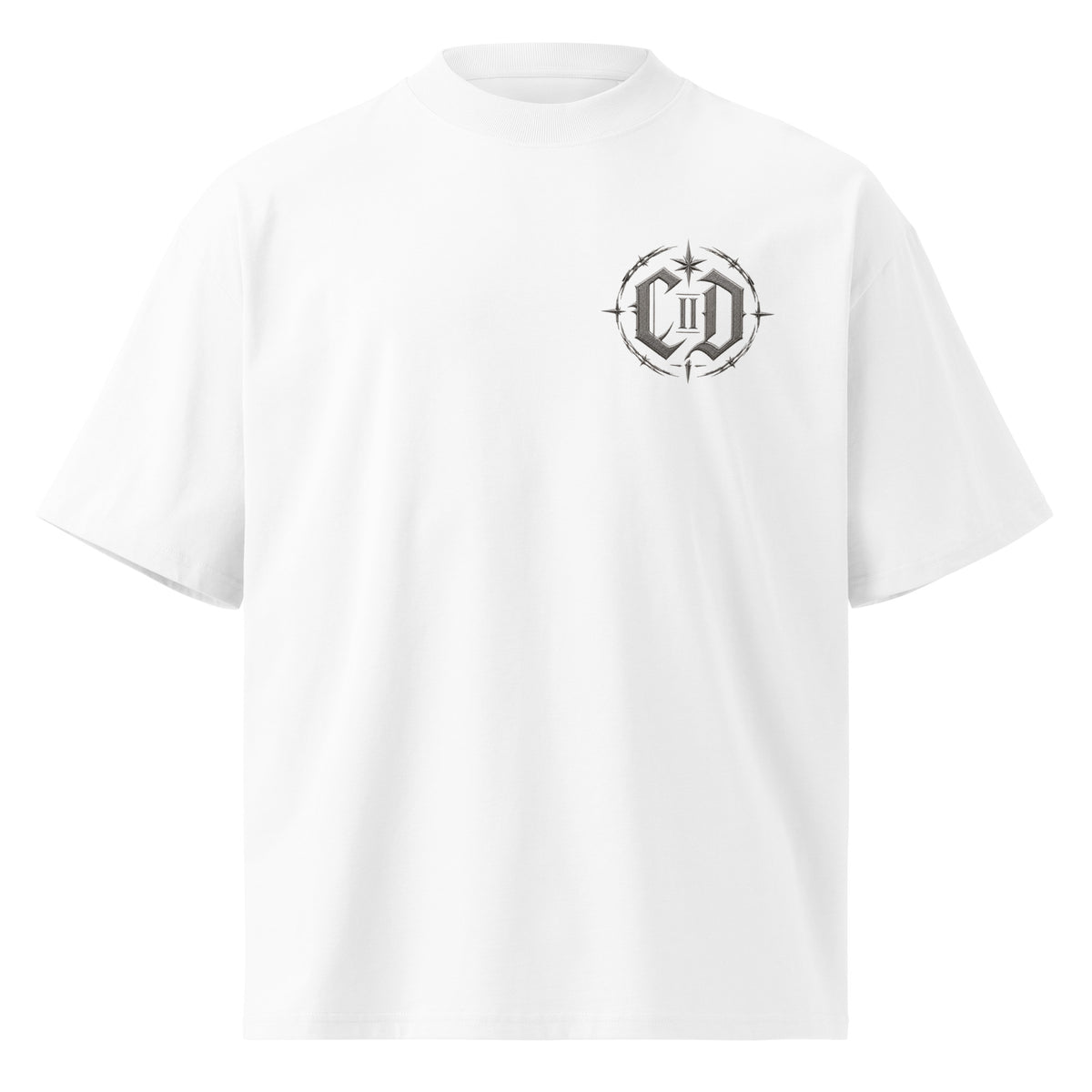 REVIVAL MFTR Combat Crow oversized black graphic tee with gothic Combat Division Chapter II artwork