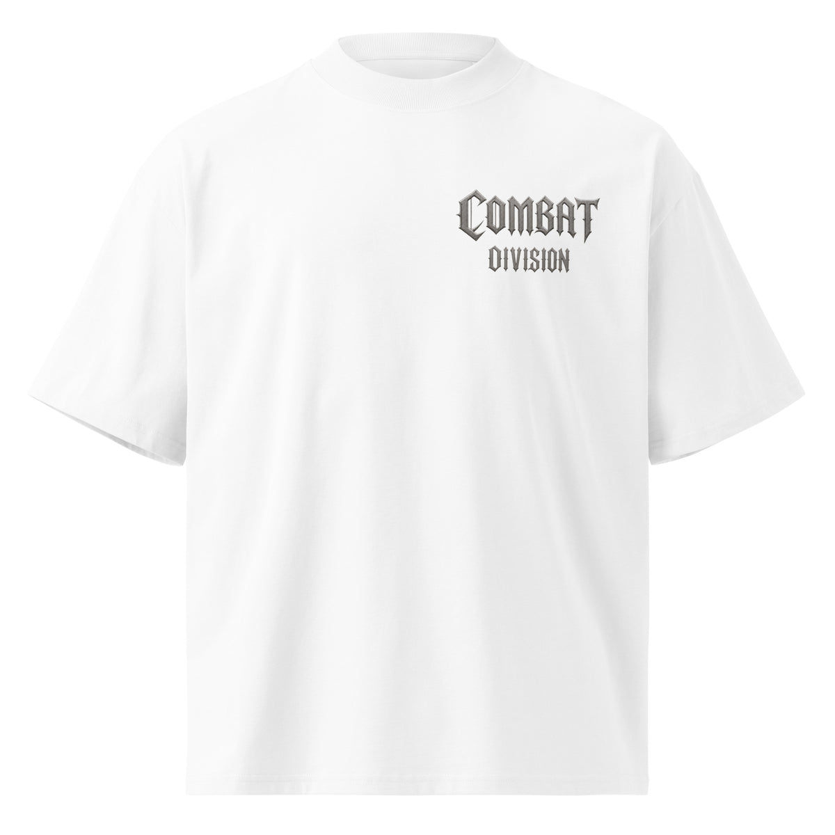 Combat Throne oversized black graphic tee front logo