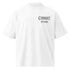 Combat Throne oversized black graphic tee front logo
